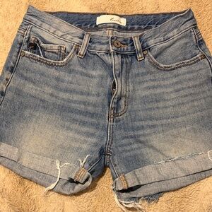 Kancan Women's Light Blue Jean Shorts